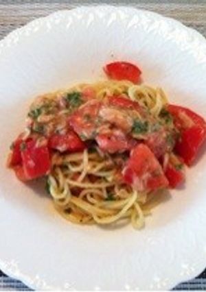 トマトとシーチキンの冷製パスタ-レシピのメイン写真