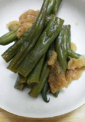 レンジで４分　いんげんと揚げの煮物-レシピのメイン写真