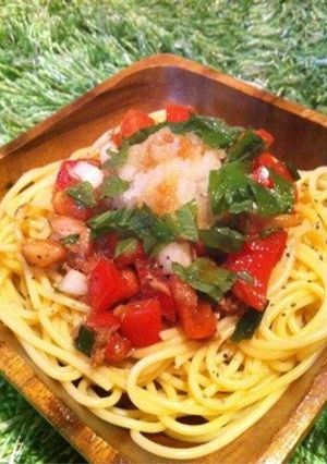 冷製☆トマトとツナのおろしパスタ-レシピのメイン写真