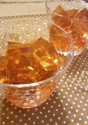 プルプル☆秋色ほうじ茶ゼリー-レシピのメイン写真