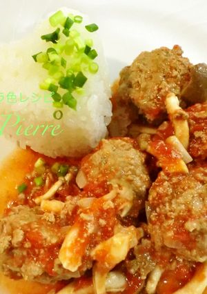 ルクエで＊トマトソースのミートボール-レシピのメイン写真