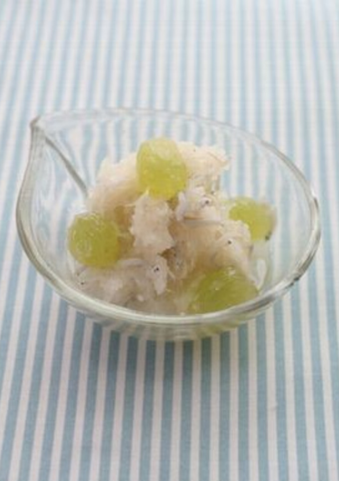 ブドウと大根おろしの酢の物-レシピのメイン写真