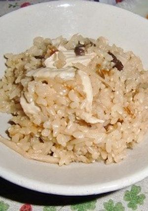 明治カマンベールチーズがグー炊き込みご飯-レシピのメイン写真