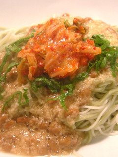 とろろ納豆ダレのスタミナ冷やし麺☆-レシピのメイン写真