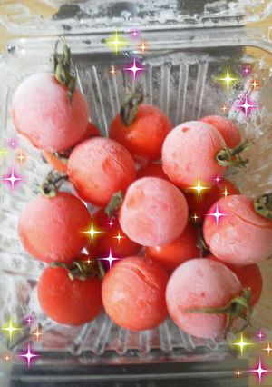 夏のお弁当に＊ひんやり冷たい冷凍トマト-レシピのメイン写真
