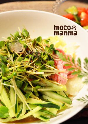 ボウルひとつで簡単♪黒ゴマ冷やし担担麺*-レシピのメイン写真