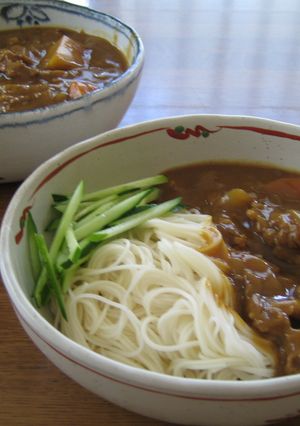 夏のコラボ！カレーそうめん-レシピのメイン写真