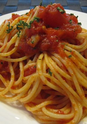 濃厚＆フレッシュ♡うちのトマト冷製パスタ-レシピのメイン写真