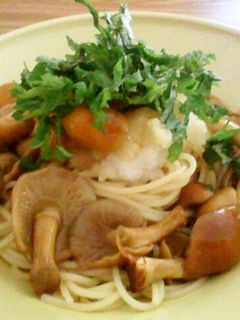 なめこと大根おろしの冷製和風パスタ-レシピのメイン写真