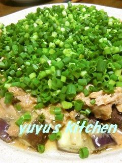 冷製なすのレンジ蒸し~シーチキンのせ~-レシピのメイン写真