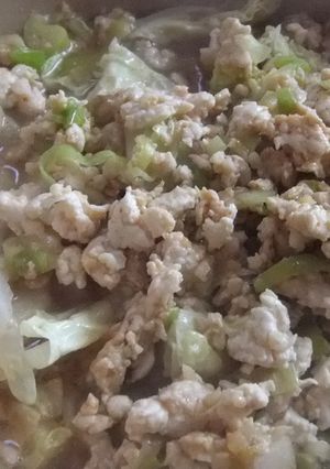 白菜の麻婆風な鍋-レシピのメイン写真