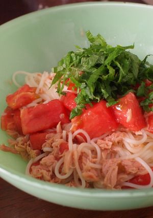 トマトとツナのそうめん-レシピのメイン写真