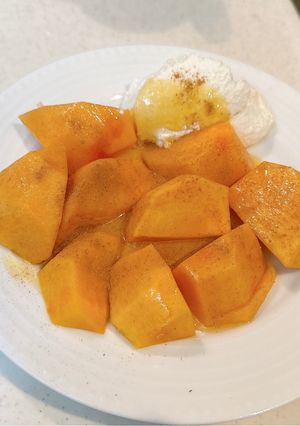 柿のリコッタチーズ和え-レシピのメイン写真