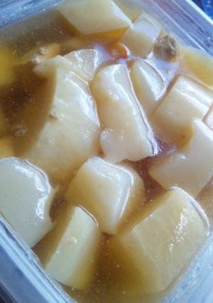 大根と鶏肉とこんにゃくのめんつゆ煮-レシピのメイン写真