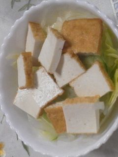 超簡単!厚揚げサラダ!-レシピのメイン写真