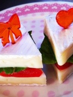 ショートケーキ風カマンベールチーズ-レシピのメイン写真