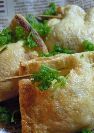 チーズとコーンの巾着焼き-レシピのメイン写真