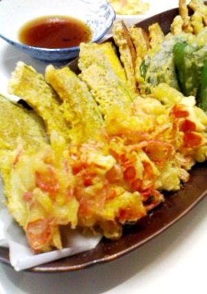 ワタも食べられるよ◎ゴーヤのワタの天ぷら-レシピのメイン写真