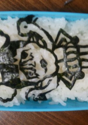 キャラ弁♥ワンピースオカマ道ボンちゃん♥-レシピのメイン写真