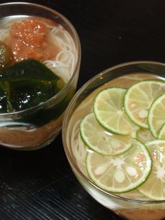 冷がけそうめん-レシピのメイン写真