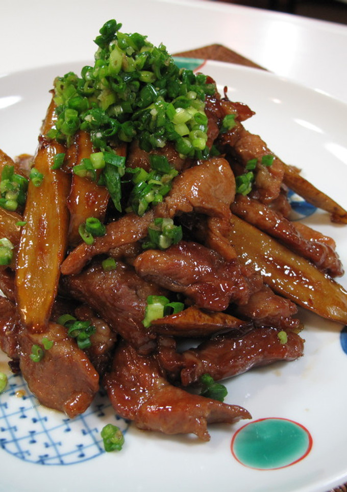 豚肉とごぼうの甘辛炒め煮-レシピのメイン写真