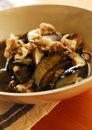 フライパンdeなすと豚バラ肉の炒め煮-レシピのメイン写真