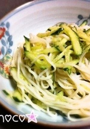 ❁きゅうりが主役！和える素麺❁-レシピのメイン写真