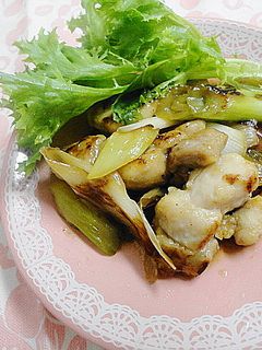 コッテリさっぱり☆ネギと鶏モモの甘酢炒め-レシピのメイン写真