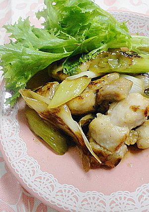 コッテリさっぱり☆ネギと鶏モモの甘酢炒め-レシピのメイン写真