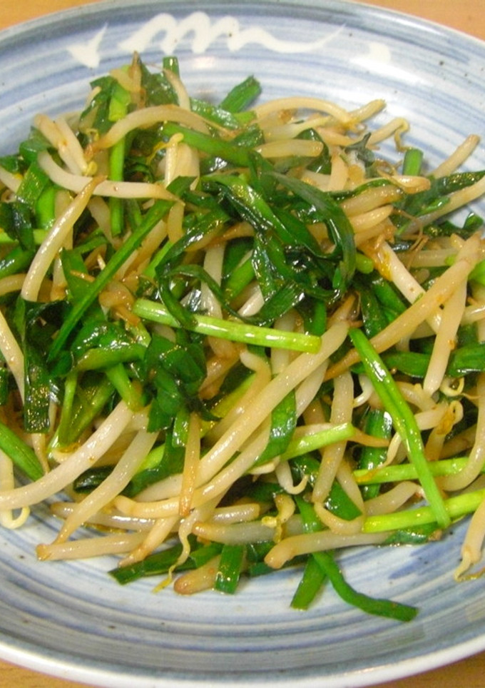 ニラとモヤシの中華炒め-レシピのメイン写真