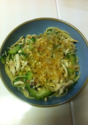 ゴーヤと梅のパスタ-レシピのメイン写真