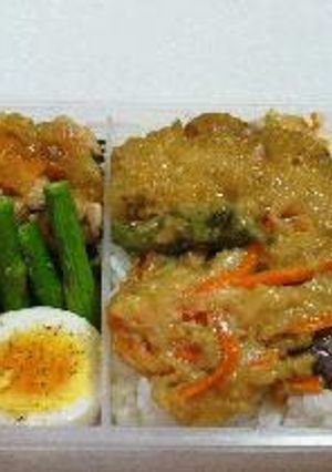 お弁当　煮天丼-レシピのメイン写真