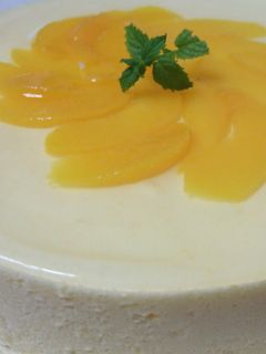 黄桃ムースケーキ-レシピのメイン写真