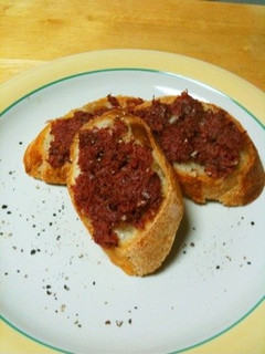 超簡単!コンビーフのリエット風トースト-レシピのメイン写真