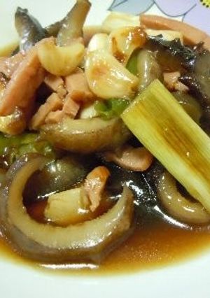 医食同源 海参とニンニクのスタミナ煮-レシピのメイン写真