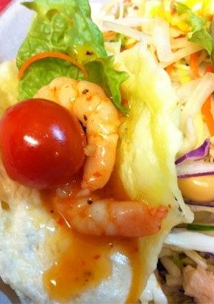 チーズの冷たいサラダタコスヽ（ ´ー）ﾉ-レシピのメイン写真