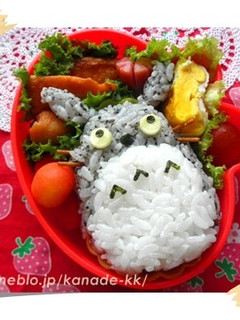 【キャラ弁となりのトトロのお弁当】-レシピのメイン写真