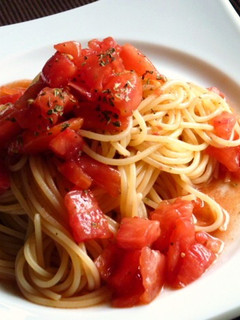 完熟トマトの簡単！冷製パスタ-レシピのメイン写真