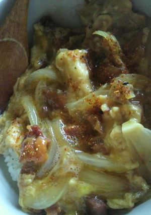 簡単焼き鳥缶de親子丼☆-レシピのメイン写真
