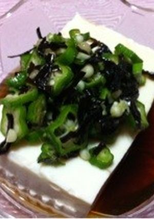 夏バテ防止 おくら豆腐-レシピのメイン写真