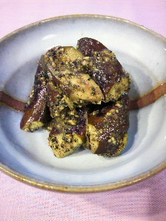 チンして簡単!茄子の白黒胡麻和え-レシピのメイン写真
