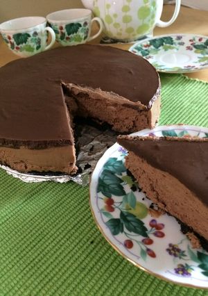 ガナッシュ☆チョコレアチーズケーキ-レシピのメイン写真