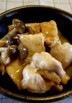 鶏と厚揚げとしめじのトロトロ煮♪-レシピのメイン写真