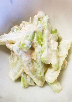 レンジで簡単！！アスパラのゴママヨ和え-レシピのメイン写真