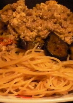 なすの冷製パスタ;スパゲティ。-レシピのメイン写真