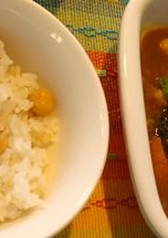 捨てないで～ひよこ豆の煮汁とひよこ豆ご飯-レシピのメイン写真