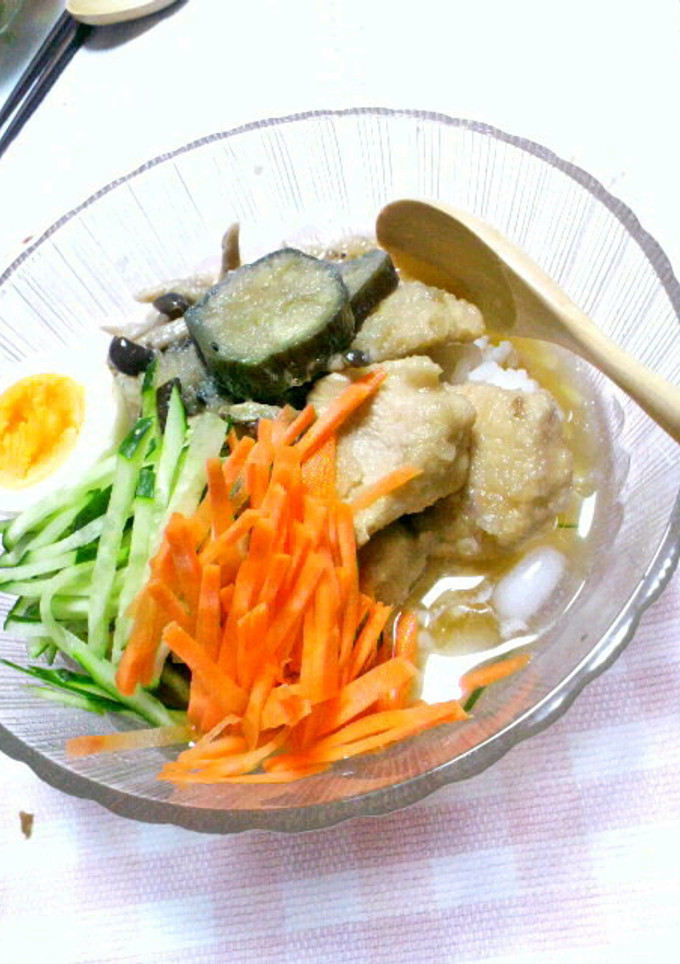 夏はこれ☆鶏と野菜のさっぱりおろし冷飯-レシピのメイン写真