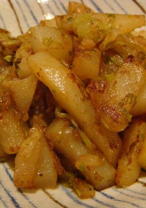 じゃがいもとセロリのダシダ炒め-レシピのメイン写真
