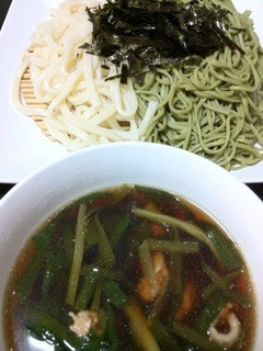 熱々鶏南蛮つゆでザル麺☆-レシピのメイン写真