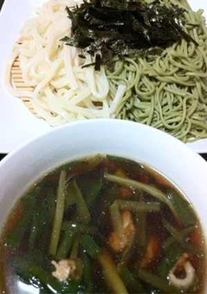 熱々鶏南蛮つゆでザル麺☆-レシピのメイン写真